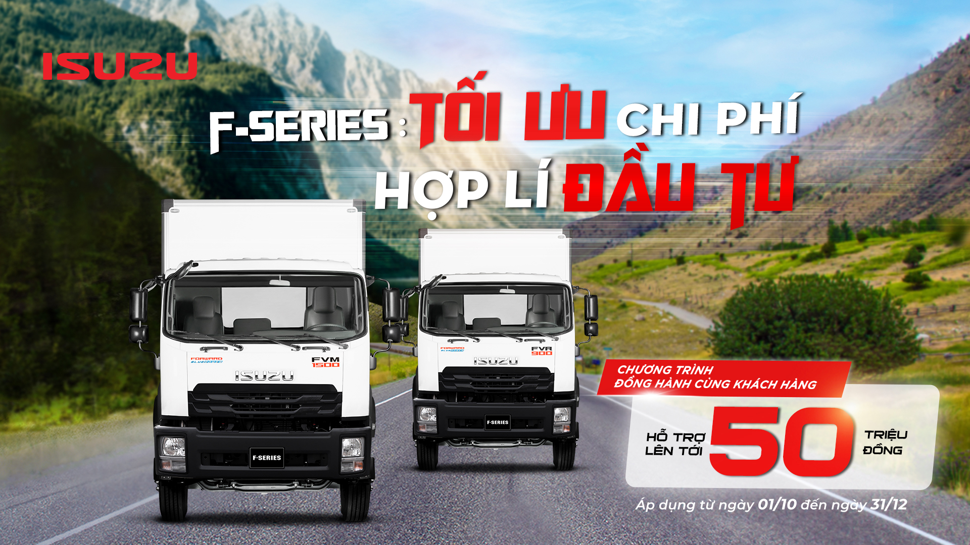 F-SERIES: HỖ TRỢ LÊN ĐẾN 50 TRIỆU ĐỒNG – TỐI ƯU CHI PHÍ HỢP LÝ ĐẦU TƯ